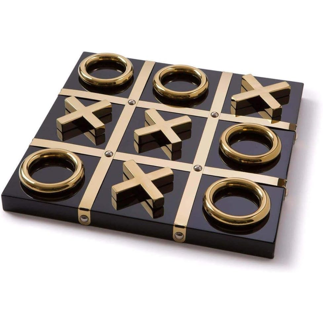 Gold Marble Tic Tac Toe