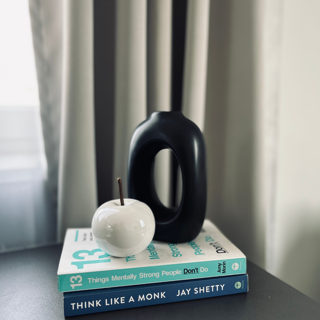 White Ceramic Apple