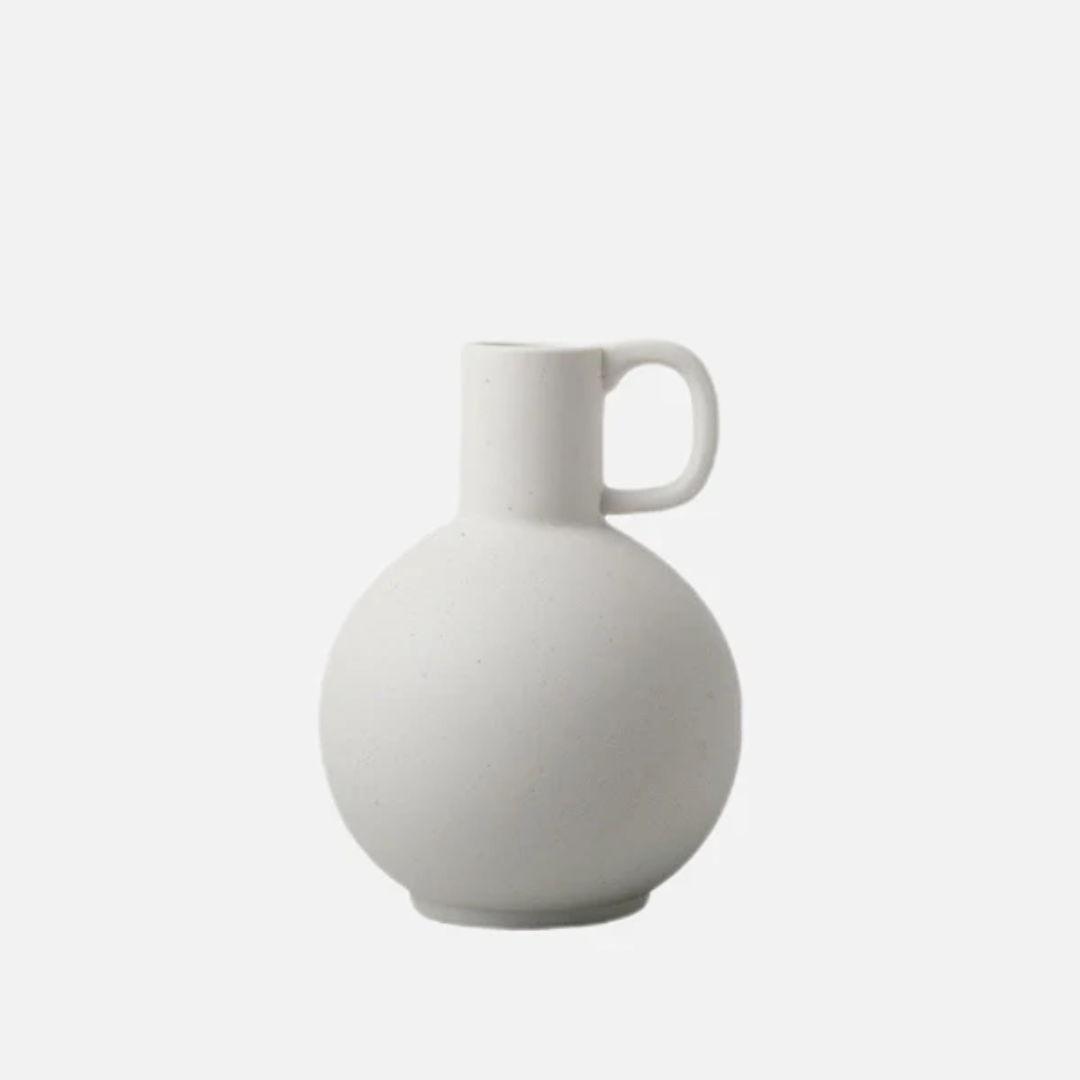 Small White Ceramic Vase