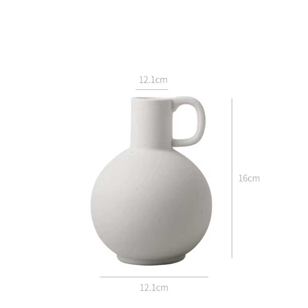 Small White Ceramic Vase