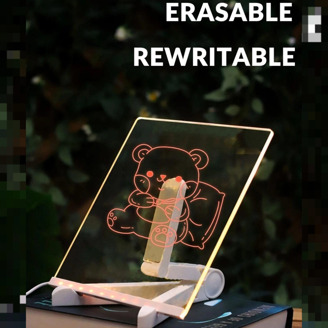 Erasable Glass Light