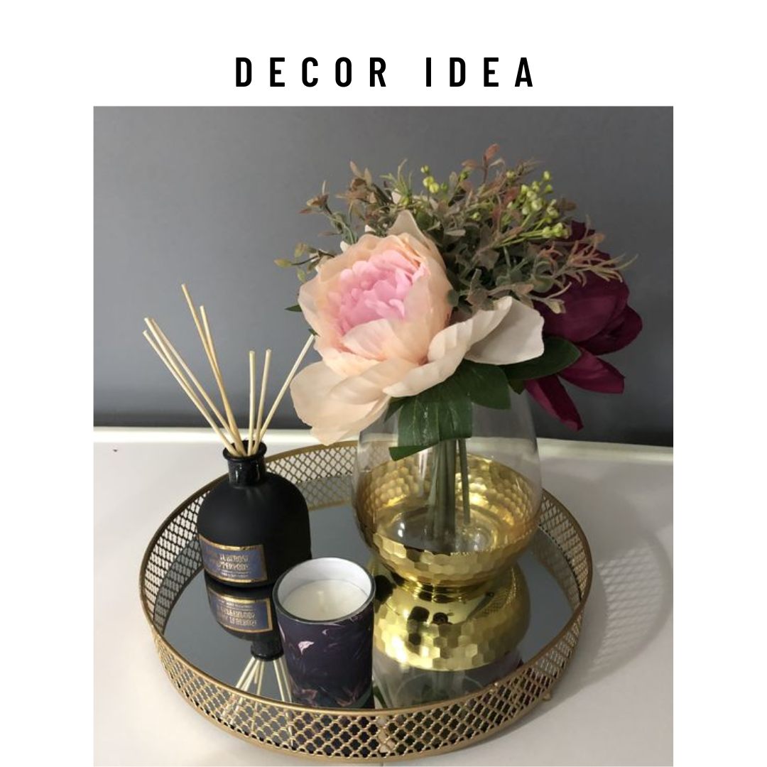 Round Mirror Tray