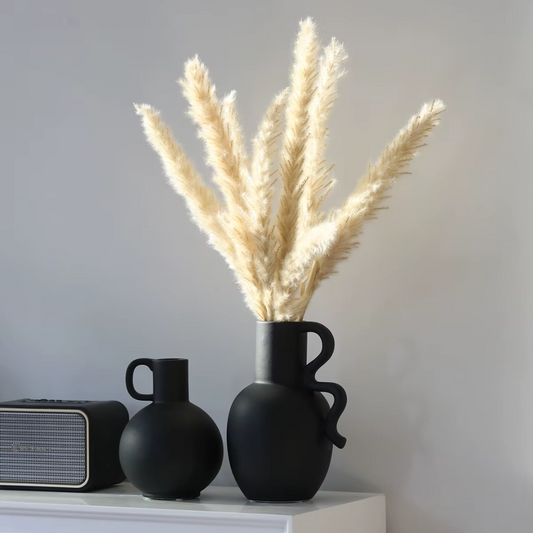 Black Ceramic Vase
