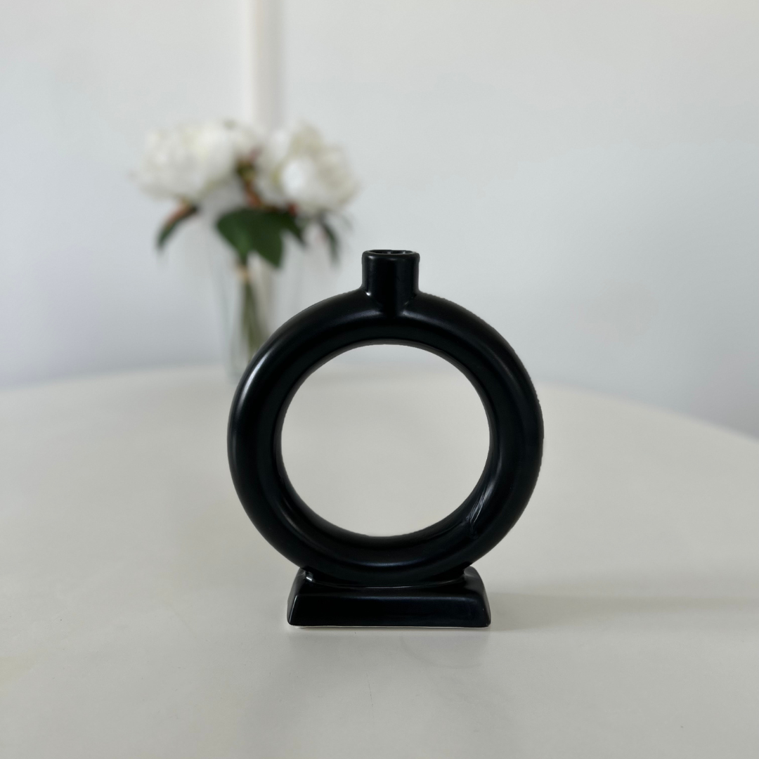 Black Decorative Vase