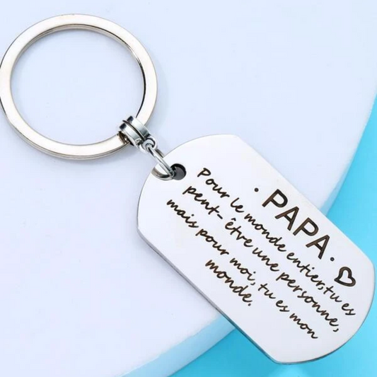 Papa Keychain