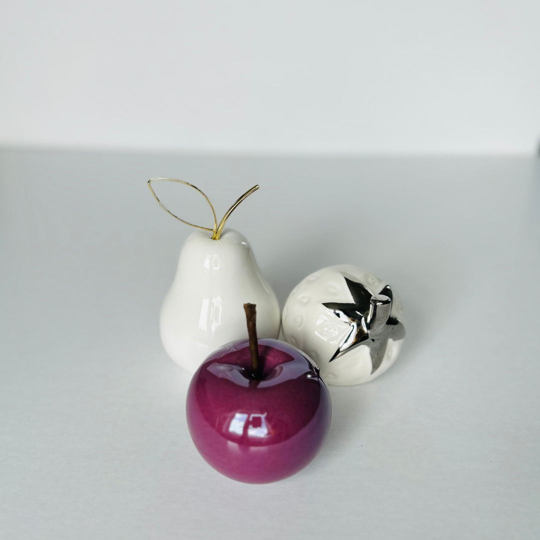 Orchid Ceramic Apple