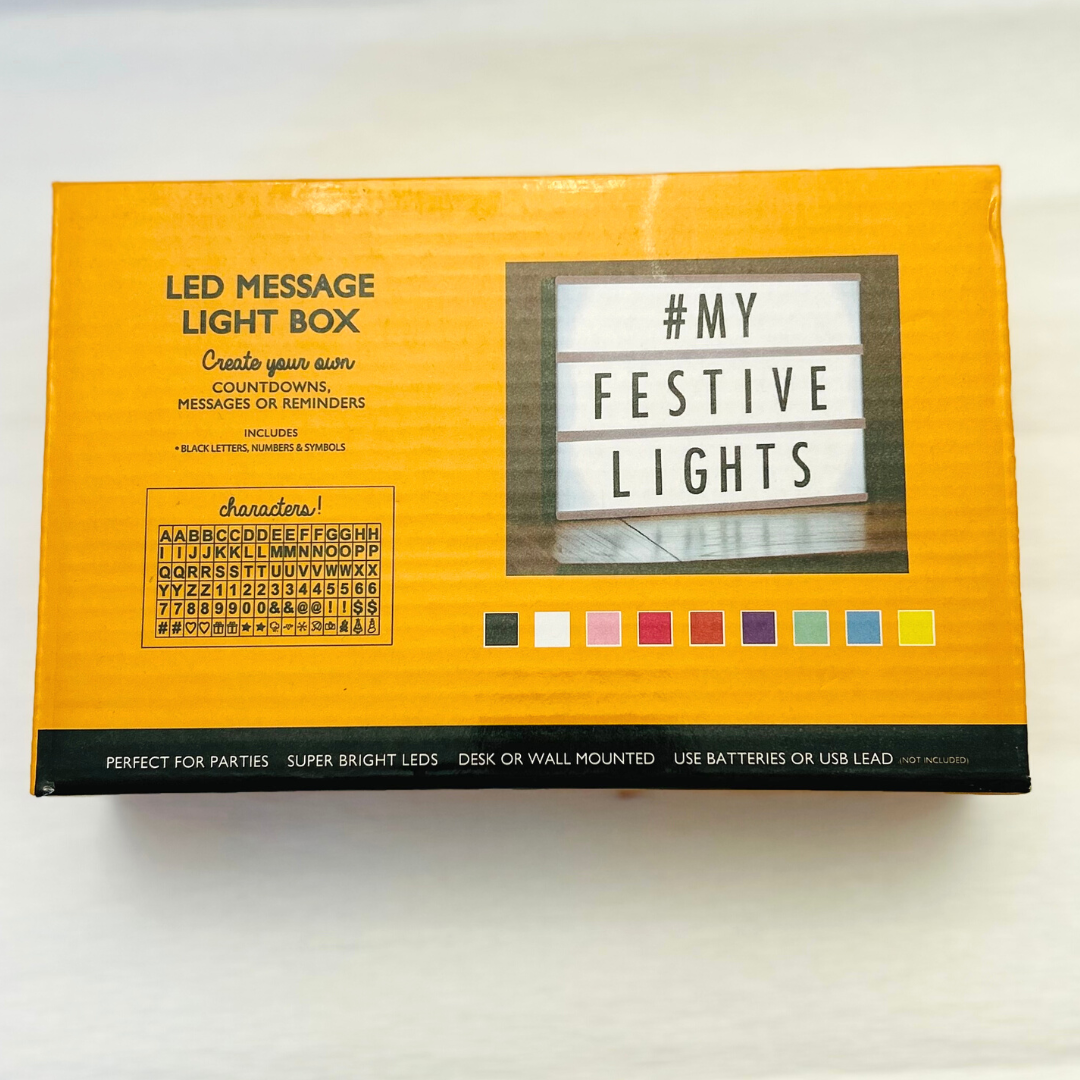 LED Message Light Box