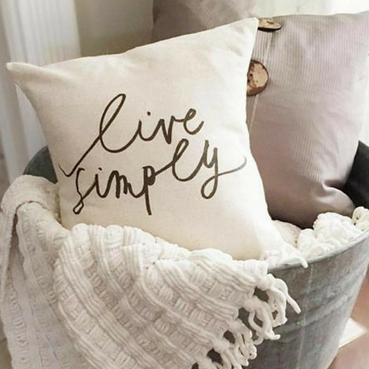 Decorative Pillow - Live simply