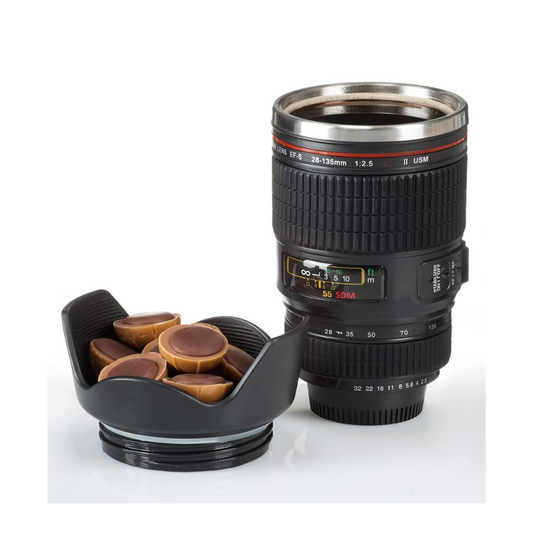 Camera Lens Mug - Black