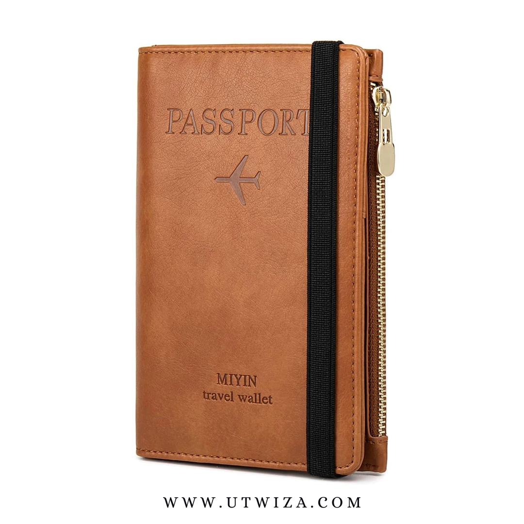 Brown Passport Wallet