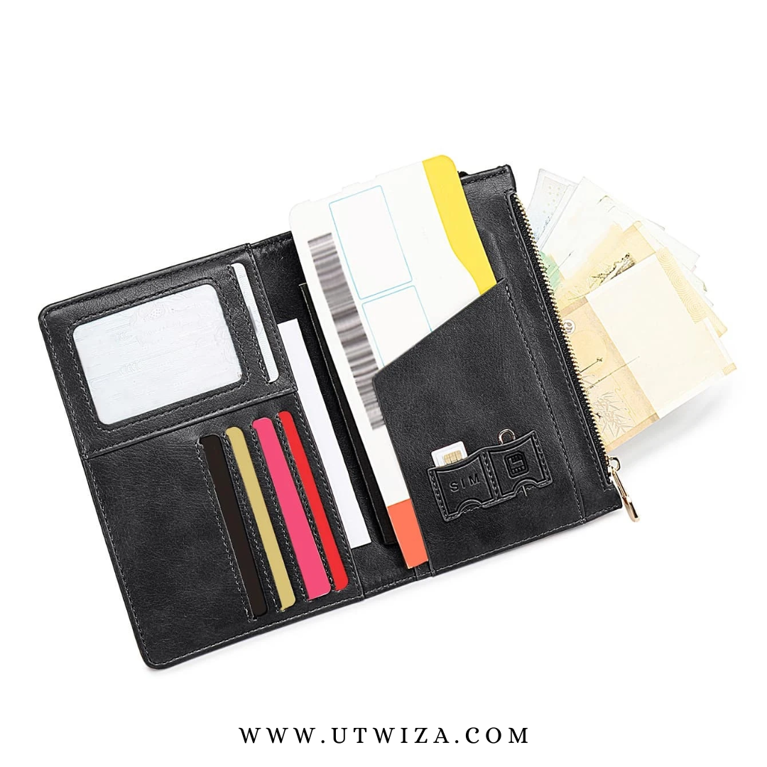 Black Passport Wallet